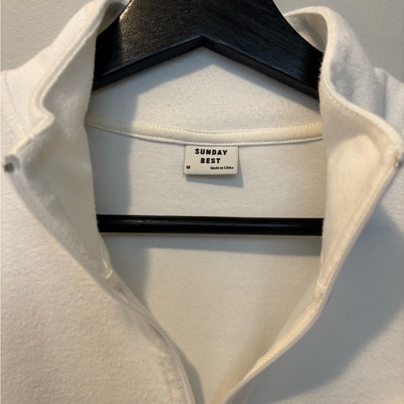 Sunday Best BestHug Monarch 1/2 Zip White long sleeve - Picture 4 of 5